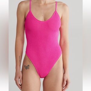 Fits everybody fuchsia one piece
